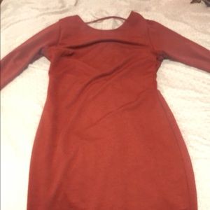 Burnt orange dress